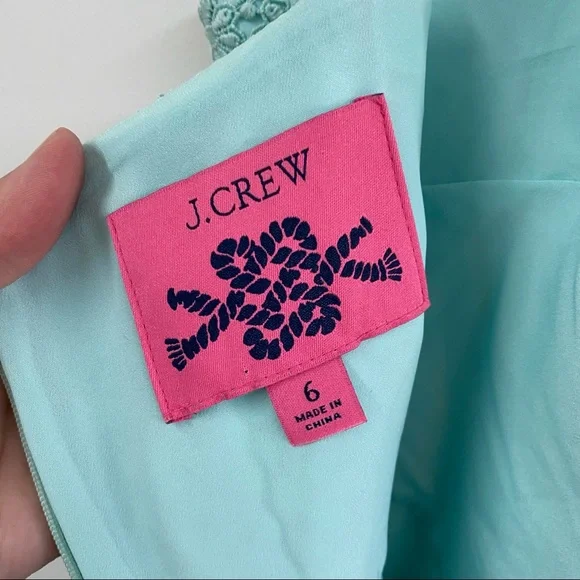 J. Crew Geometric Lace Midi Dress - Picture 14 of 16